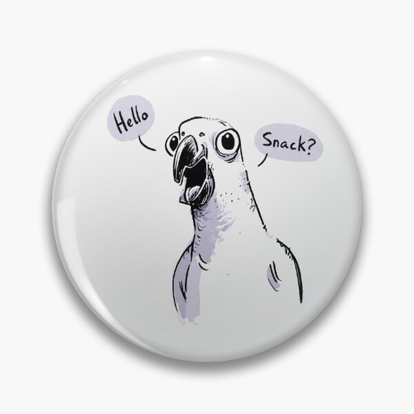 Item preview, Funny Parrot Says Hello Snack Bird Lover Gift designed and sold by PixelQ.