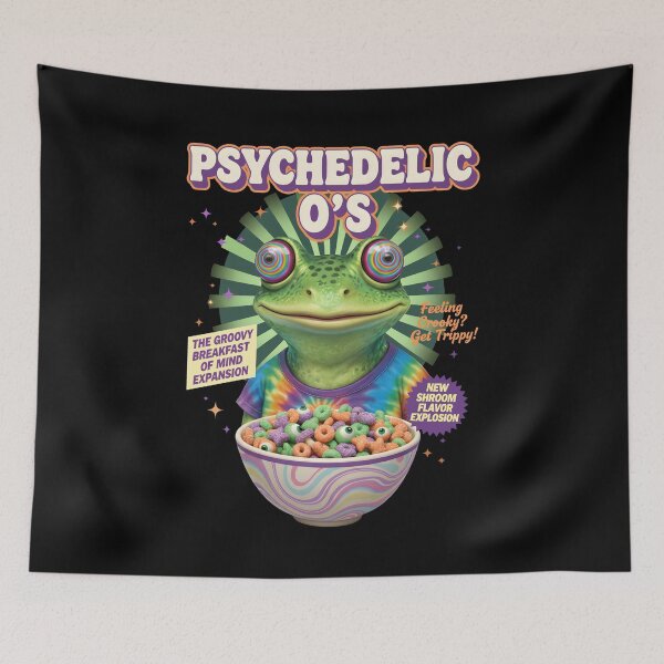 Item preview, Trippy goa Trance Cereals Hippie Mushroom Rave designed and sold by LuminOrb.