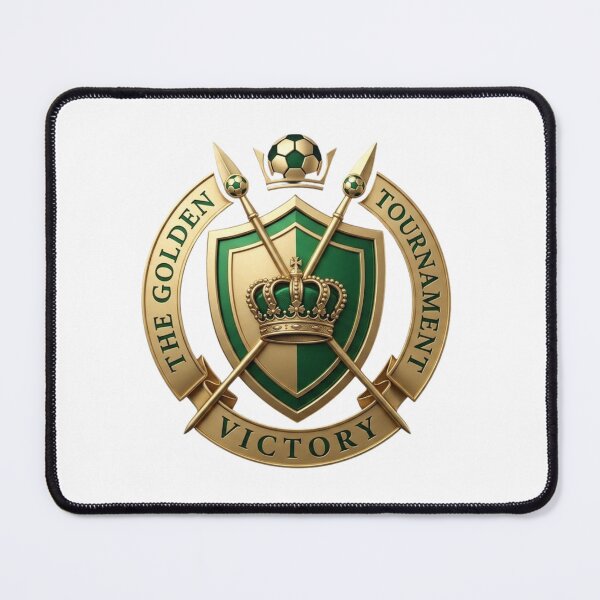 Item preview, Golden Tournament Football Crest - Elegance and Victory Emblem designed and sold by M.Store.