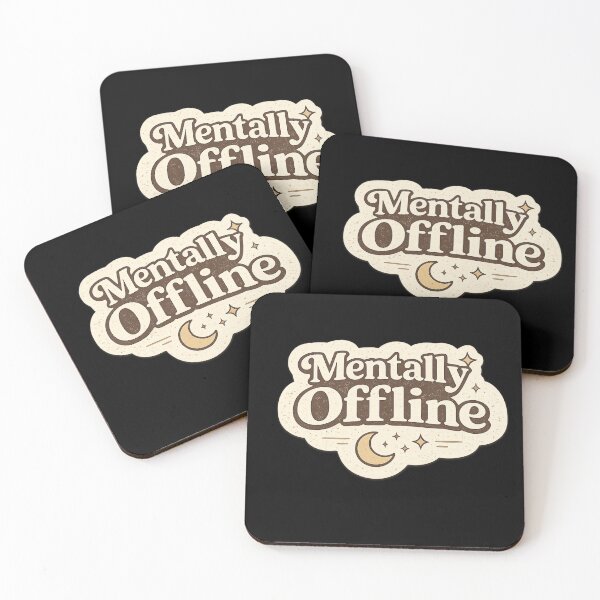 Item preview, Mentally Offline Retro Cozy Burnout Aesthetic Design . designed and sold by AGawas.