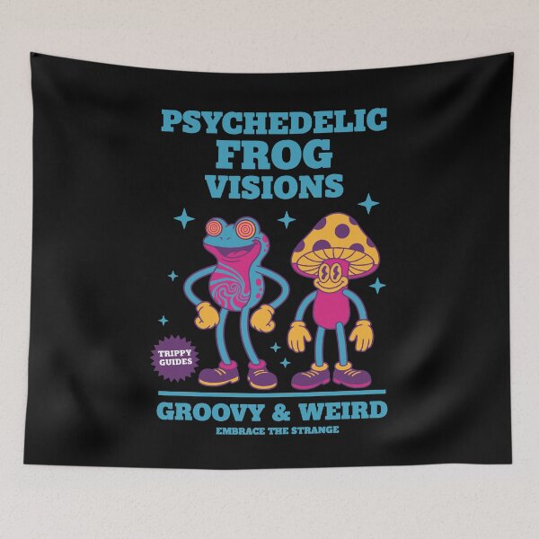 Item preview, Trippy goa Trance Frog Visions Groovy Weird designed and sold by LuminOrb.