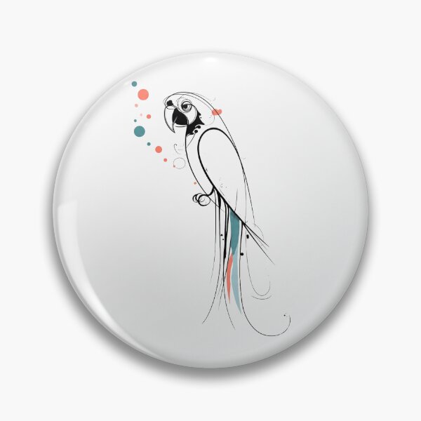 Item preview, Minimalist Parrot Art Eccentric Name Pride designed and sold by PixelQ.