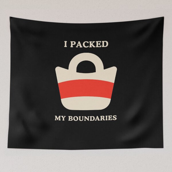 Item preview, I Packed My Boundaries Tote Bag designed and sold by Lyfeinsights.