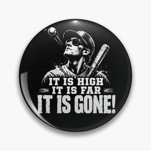 Item preview, It Is High It Is Far It Is Gone – Vintage Baseball Quote Design designed and sold by PosiMCreations.