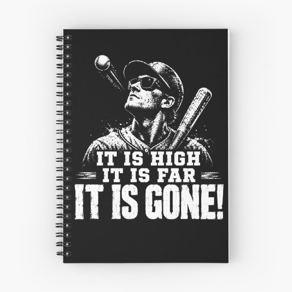 Item preview, It Is High It Is Far It Is Gone – Vintage Baseball Quote Design designed and sold by PosiMCreations.