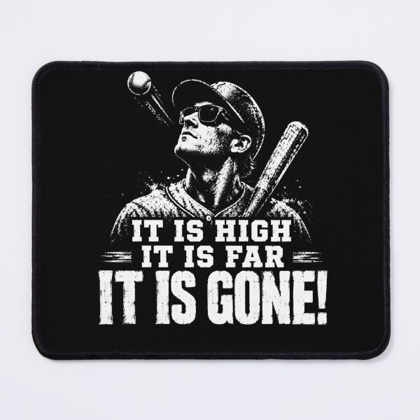 Item preview, It Is High It Is Far It Is Gone – Vintage Baseball Quote Design designed and sold by PosiMCreations.