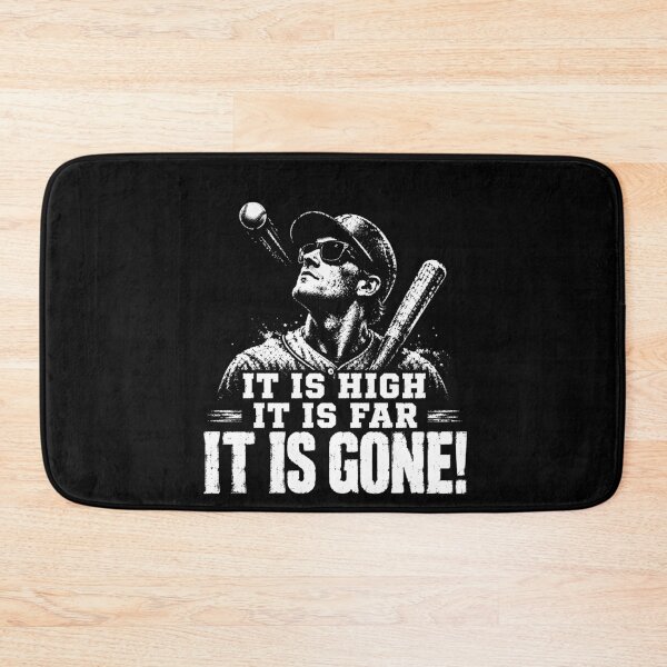 Item preview, It Is High It Is Far It Is Gone – Vintage Baseball Quote Design designed and sold by PosiMCreations.