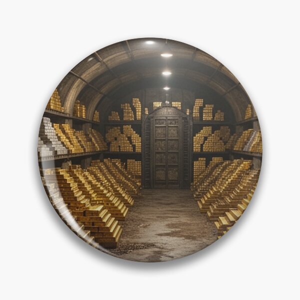 Item preview, Massive Vault of Metal Ingots and Treasures designed and sold by Uniqueartai.