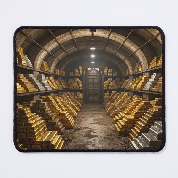 Item preview, Massive Vault of Metal Ingots and Treasures designed and sold by Uniqueartai.