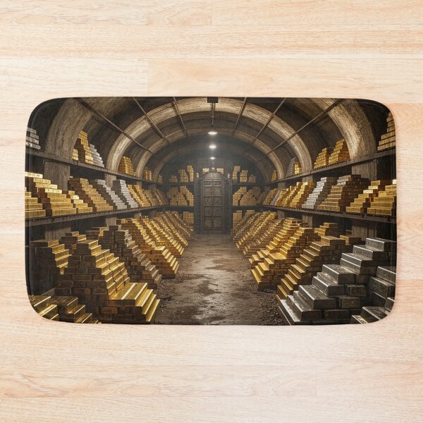 Item preview, Massive Vault of Metal Ingots and Treasures designed and sold by Uniqueartai.