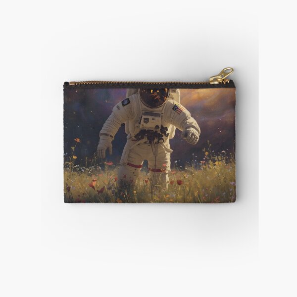 Item preview, Astronaut Flower Field Print designed and sold by MAWOdesign.