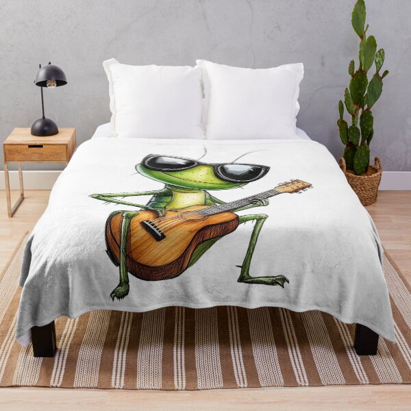 Item preview, Cool Grasshopper Guitar Player designed and sold by dharanna.
