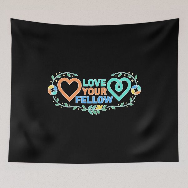 Item preview, Love Your Fellow Neighbor Biblical Kindness Heart Art designed and sold by crouchingpixel.