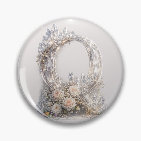 Item preview, Letter Q Crystal Rose Quartz Sparkle Luxury Monogram Gift designed and sold by irfanshikh.