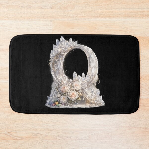 Item preview, Letter Q Crystal Rose Quartz Sparkle Luxury Monogram Gift designed and sold by irfanshikh.