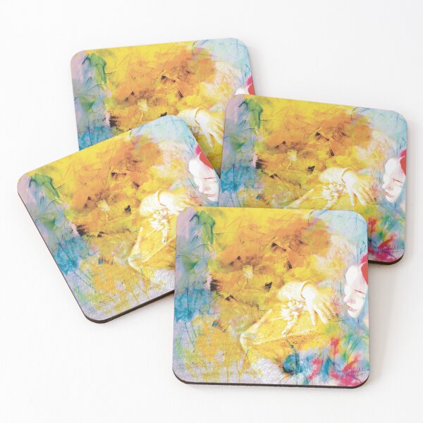 Item preview, Colorful abstract girl with present by Ellizzy®Art designed and sold by Ellizzy®Art.