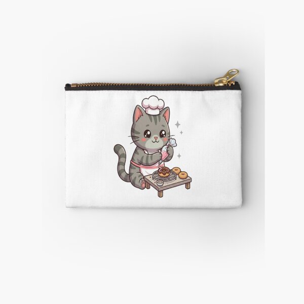 Item preview, Cute Grey Cat Baking Donuts designed and sold by Ella_Sketch.