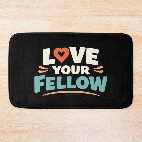 Item preview, Love Your Fellow Kindness Quote Heart Bold Art designed and sold by crouchingpixel.