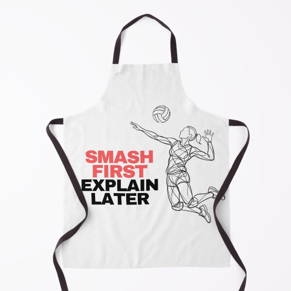 Item preview, Smash First, Explain Later (Volleyball) designed and sold by RunningWhiskers.