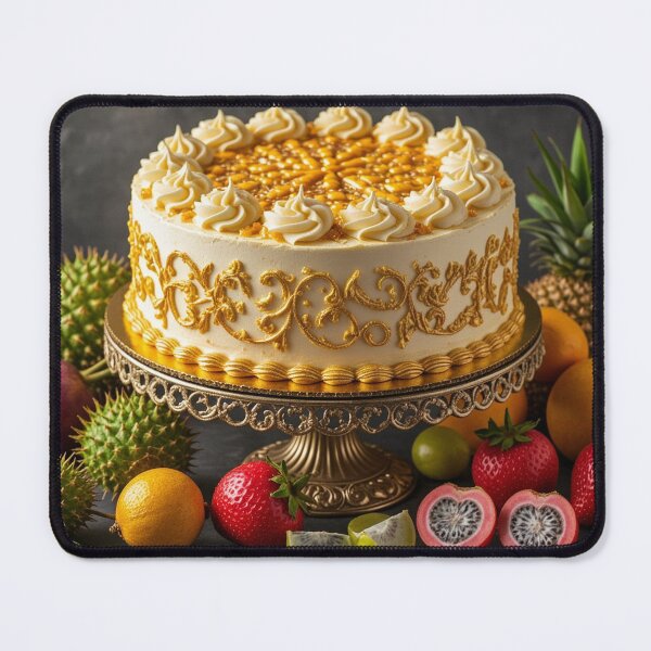 Item preview, Beautiful Starfruit Cake with Exotic Fruits designed and sold by Uniqueartai.