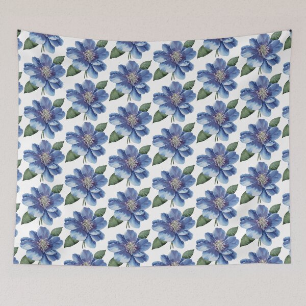 Item preview, Blue flower designed and sold by gouriiva.