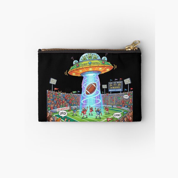 Item preview, UFO at the Stadium — Football Humor Cartoon Science Fiction designed and sold by David Mateo ArtWorks.