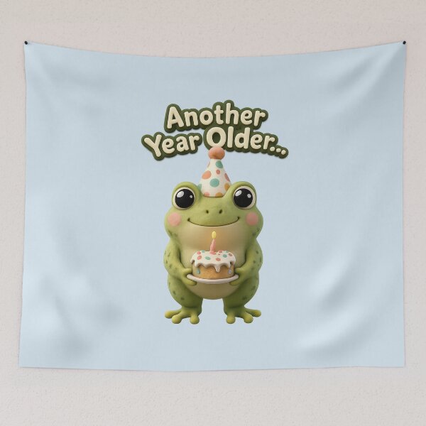 Item preview, Cute Frog Birthday Meme | Kawaii 3D Happy Birthday Animal Art designed and sold by Moons Studio.