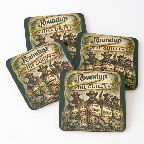 Item preview, RoundUp the Guilty – Lawmen Cowboy Pesticide Parody designed and sold by RockyLambda.