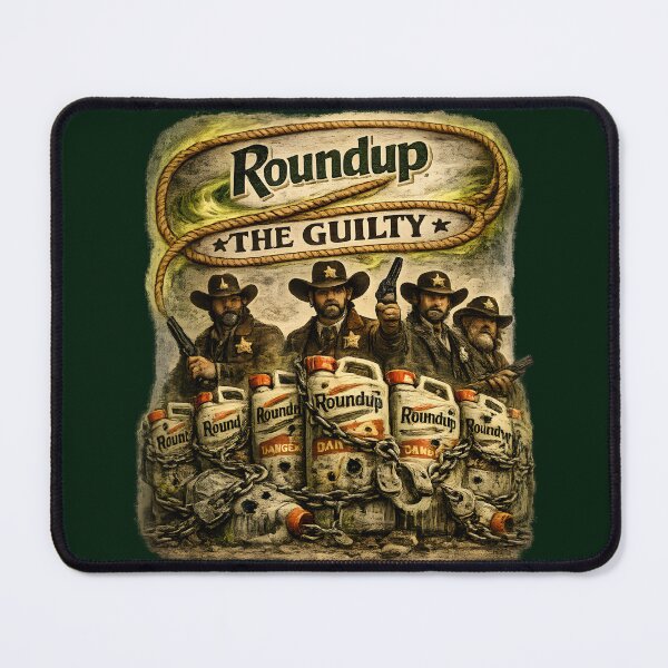 Item preview, RoundUp the Guilty – Lawmen Cowboy Pesticide Parody designed and sold by RockyLambda.