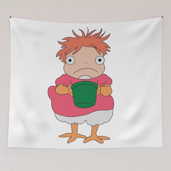 Item preview, Ponyo Fish Transform Cute Solo Illustration designed and sold by Iska-Designs.