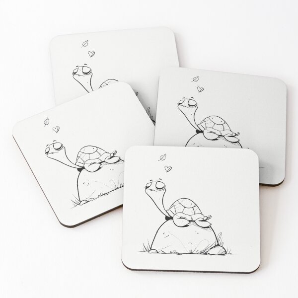 Item preview, Cute Whimsical Turtle Line Art Sticker designed and sold by PixelQ.