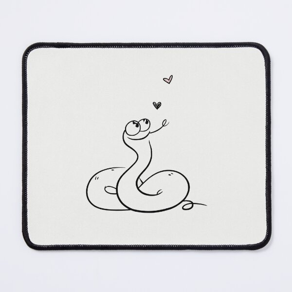 Item preview, Cute Minimalist Snake Hearts Line Art designed and sold by PixelQ.
