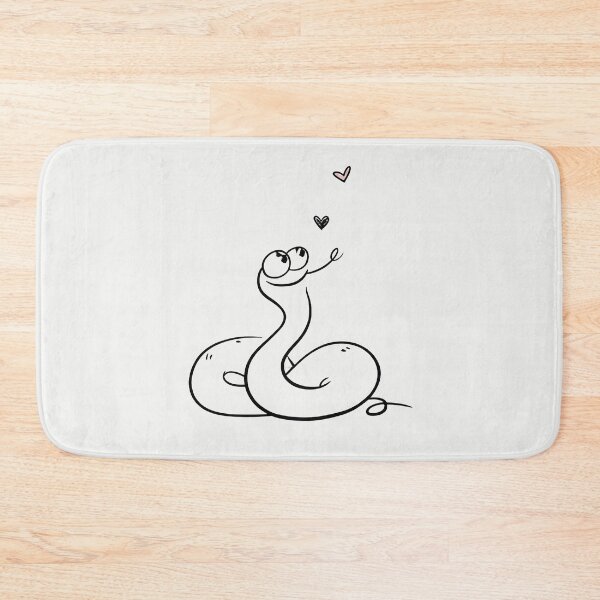 Item preview, Cute Minimalist Snake Hearts Line Art designed and sold by PixelQ.