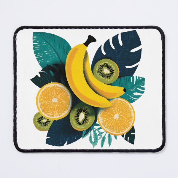Item preview, Tropical Fruit & Monstera Leaves Retro Summer Art designed and sold by ayatstudio.