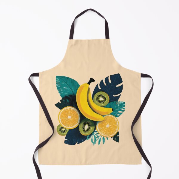 Item preview, Tropical Fruit & Monstera Leaves Retro Summer Art designed and sold by ayatstudio.