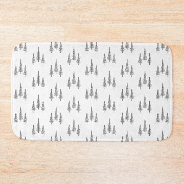 Item preview, Three Pine Trees Anthracite Gray designed and sold by Pinkdeer Designs.