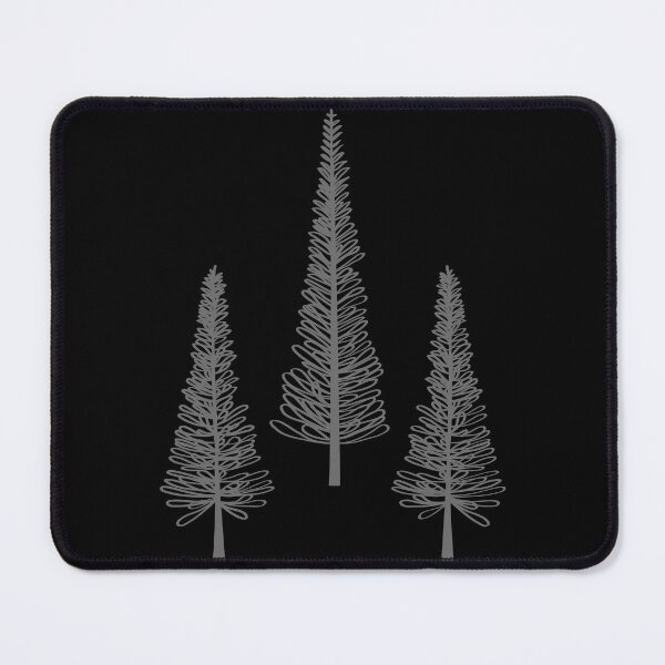 Item preview, Three Pine Trees Anthracite Gray designed and sold by Pinkdeer Designs.