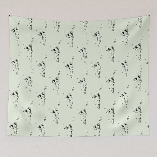 Item preview, Cute Minimalist Gecko Hearts Line Art designed and sold by PixelQ.