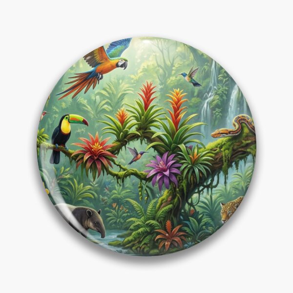Item preview, Lush rainforest with animals designed and sold by Sigtrix.