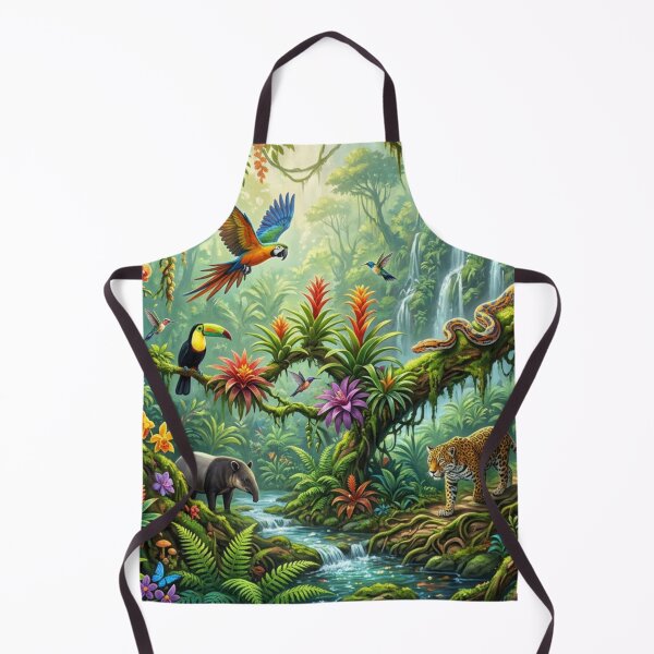 Item preview, Lush rainforest with animals designed and sold by Sigtrix.