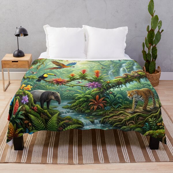 Item preview, Lush rainforest with animals designed and sold by Sigtrix.