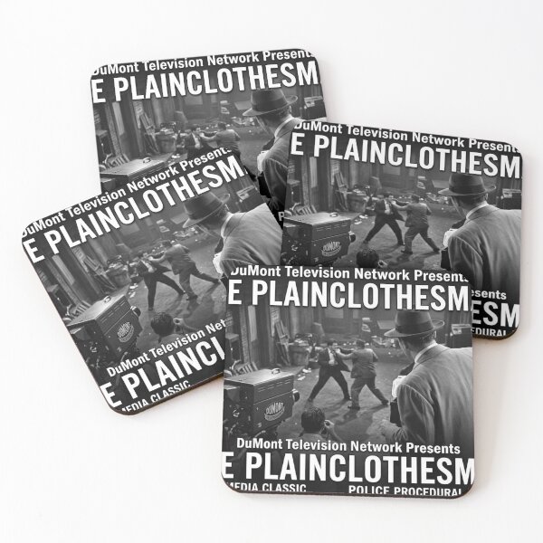 Item preview, Retro Classic Black & White Lost Media Television: The Plainclothesman designed and sold by Uniqueartai.