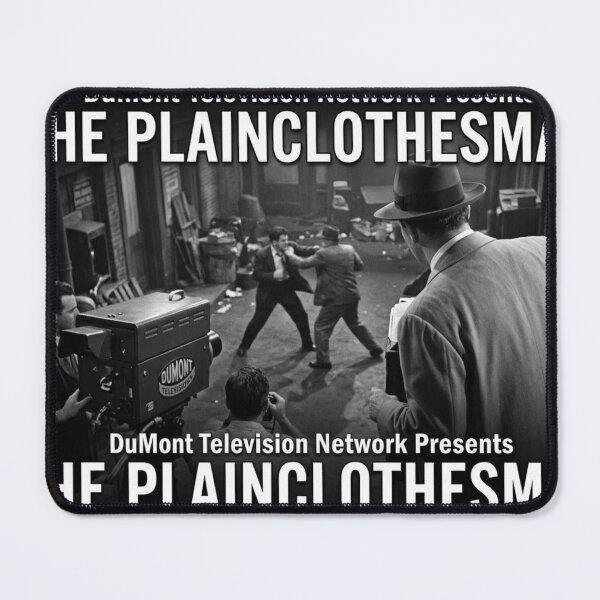 Item preview, Retro Classic Black & White Lost Media Television: The Plainclothesman designed and sold by Uniqueartai.