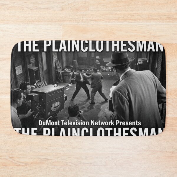 Item preview, Retro Classic Black & White Lost Media Television: The Plainclothesman designed and sold by Uniqueartai.