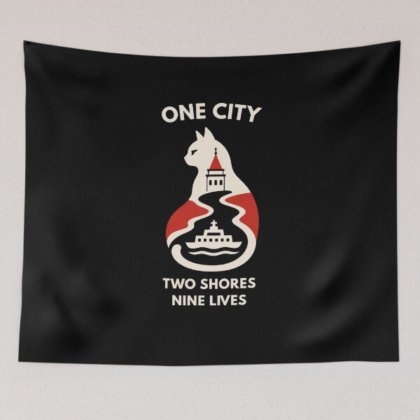 Item preview, Istanbul Cat One City Two Shores Nine Lives designed and sold by Lyfeinsights.