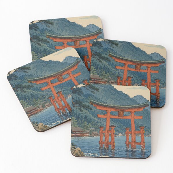 Item preview, Miyajima Tide - Vintage Japanese Landscape Ukiyo-e Woodblock  designed and sold by bapupa.
