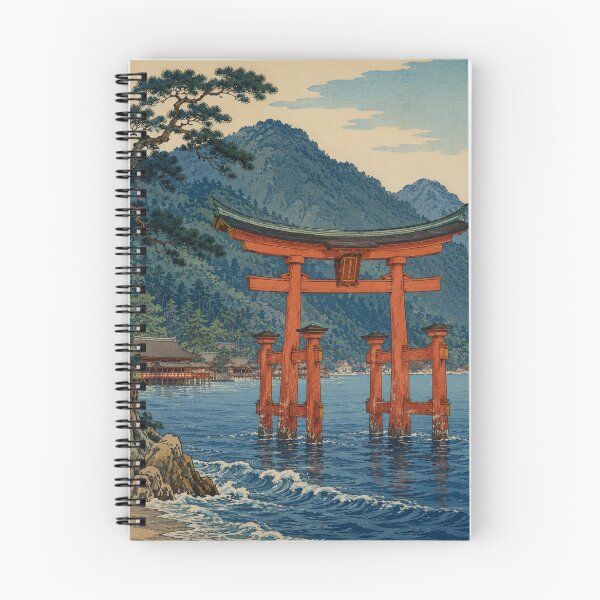 Item preview, Miyajima Tide - Vintage Japanese Landscape Ukiyo-e Woodblock  designed and sold by bapupa.