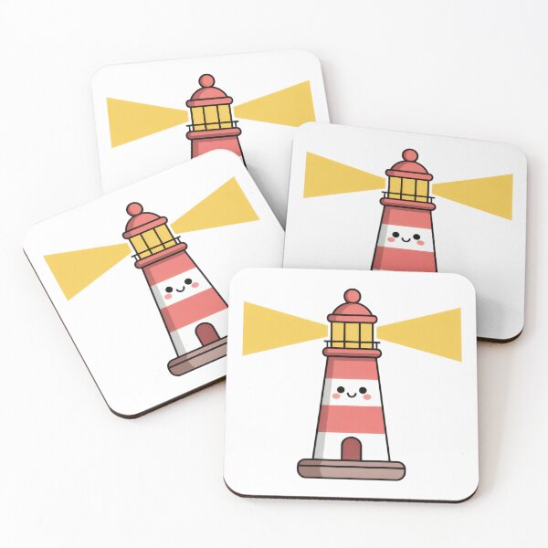 Item preview, Cute Cartoon Lighthouse With Golden Beacon designed and sold by AbanoubStore.
