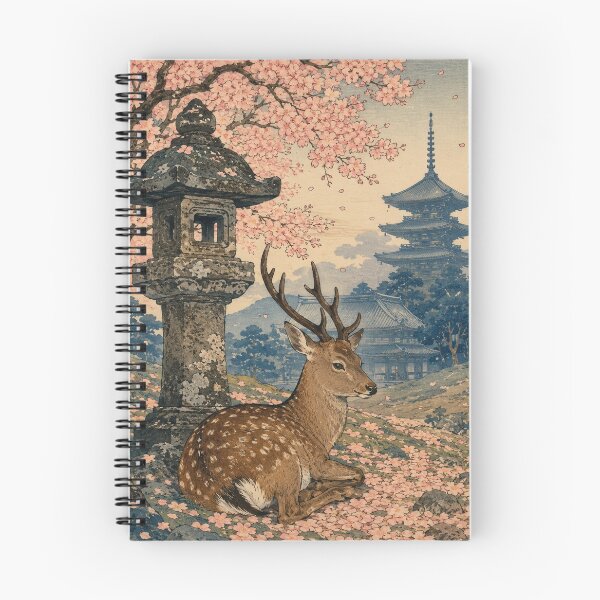 Item preview, Nara Park Quiet - Vintage Japanese Landscape Ukiyo-e Woodblock  designed and sold by bapupa.
