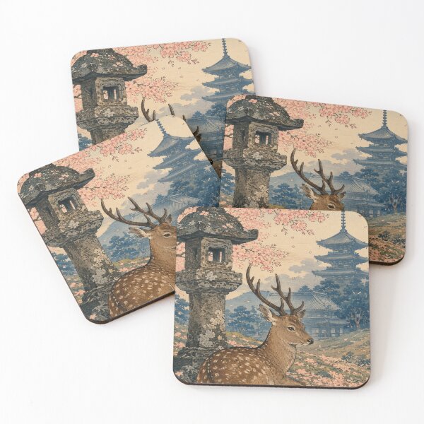 Item preview, Nara Park Quiet - Vintage Japanese Landscape Ukiyo-e Woodblock  designed and sold by bapupa.